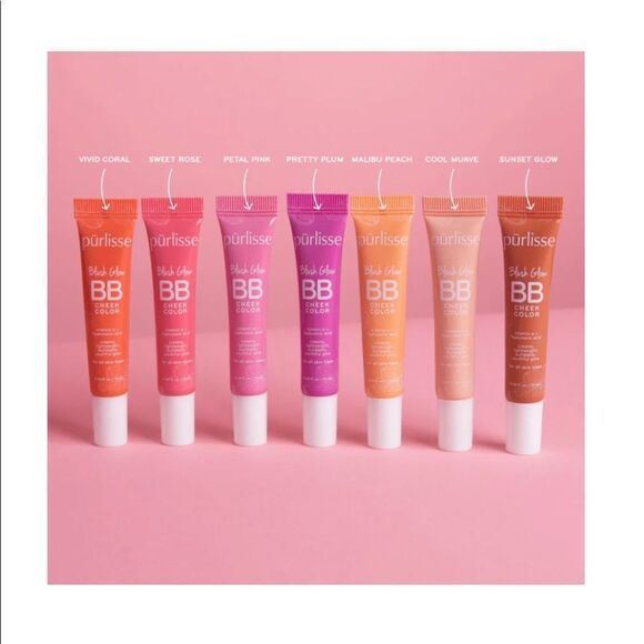 Pūrlisse Blush Glow BB Cheek Color in Vivid Coral - Picture 2 of 4